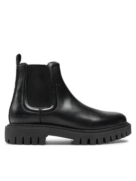 Tommy Hilfiger Tommy Hilfiger Kotníková obuv s elastickým prvkem Chunky FM0FM05197 Černá