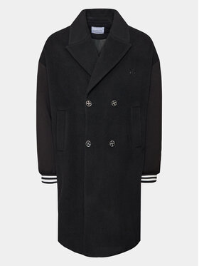 Richmond X Richmond X Cappotto di lana UMA23105CP Nero Reglan Fit