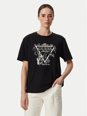 Guess Guess T-Shirt V6YI13 K4301 Czarny Regular Fit