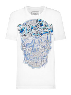 PHILIPP PLEIN PHILIPP PLEIN Tričko 19847 Biela Over Fit