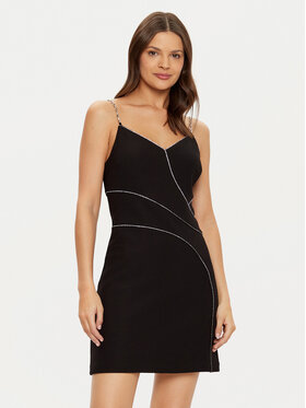 Guess Guess Coctailkleid W5RK52 KCML0 Schwarz Slim Fit