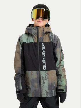 Quiksilver Quiksilver Snowboard kabát Side Hit Block EQBTJ03218 Khaki Regular Fit