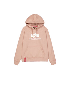 Alpha Industries Alpha Industries Bluza Basic Big Logo Hoodie Koralowy Regular Fit