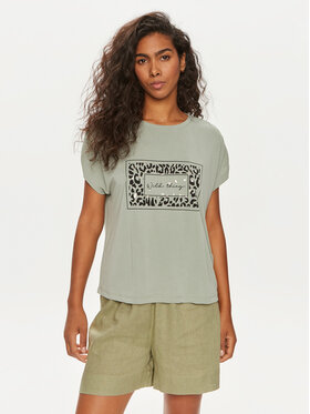ONLY ONLY T-krekls Free 15293567 Zaļš Regular Fit