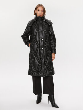 Guess Guess Пухено яке W3BL30 WFSP0 Черен Regular Fit