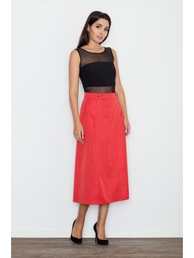 FIGL FIGL Spódnica M554 Czerwony Regular Fit