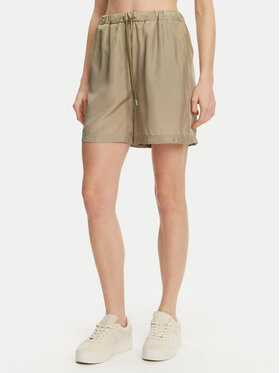 Marella Marella Bavlnené šortky Borbona 2513141025 Zelená Relaxed Fit