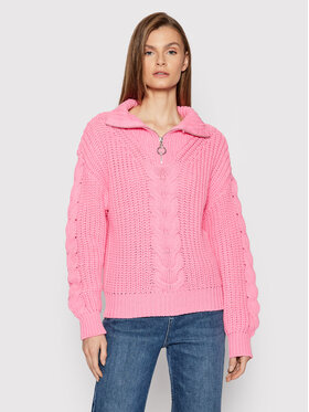 YAS YAS Pulover Genny 26026263 Roza Regular Fit