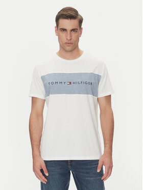 Tommy Hilfiger Tommy Hilfiger Tričko UM0UM03418 Biela Regular Fit