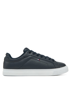 Tommy Hilfiger Tommy Hilfiger Laisvalaikio batai Icon Court Lth Flag Ess FM0FM05317 Tamsiai mėlyna