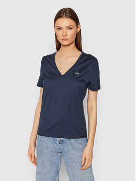 Lacoste Lacoste T-shirt TF8392 Bleu marine Relaxed Fit