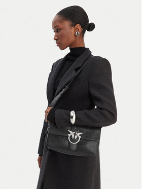 PINKO PINKO Ročna torba Love One Slouchy Zip Classic AI 25-26 PLTT 105081 A2JG Črna