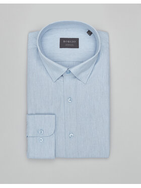 Borgio Borgio Koszula flero_00618 Niebieski Classic Fit