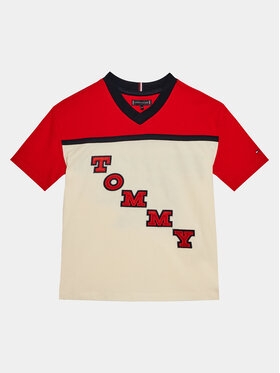 Tommy Hilfiger Tommy Hilfiger T-shirt Varsity Tee S/S KB0KB08676 Rosso Regular Fit