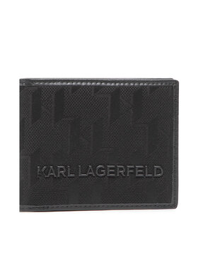 KARL LAGERFELD KARL LAGERFELD Veľká pánska peňaženka 220M3237 Čierna