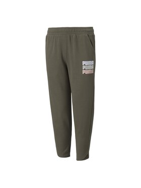 Puma Puma Spodnie dresowe 589237 Khaki Regular Fit