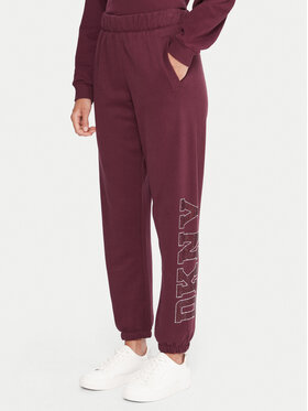 DKNY Sport DKNY Sport Spodnie dresowe DP5P3737 Bordowy Regular Fit