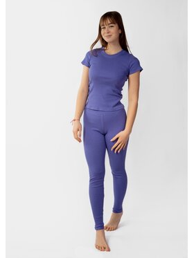 DKaren Sport DKaren Sport Komplet bluzka i spodnie Halima Fioletowy Slim Fit