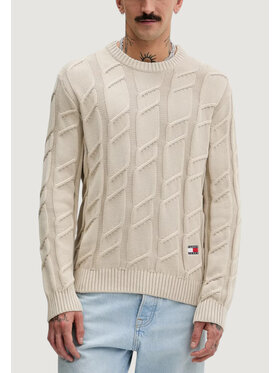 Tommy Jeans Tommy Jeans Πουλόβερ DM0DM22355 Μπεζ Casual Fit