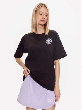 Puma Puma T-Shirt Downtown 538362 Schwarz Relaxed Fit