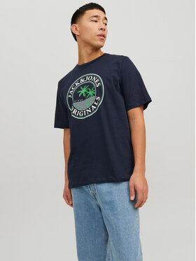 Jack&Jones Jack&Jones T-Shirt Cody 12235154 Granatowy Standard Fit