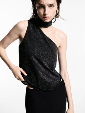 Mango Mango Top Xwrap 77039062 Szary Regular Fit