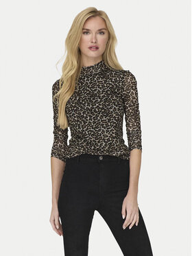 ONLY ONLY Bluzka Erica 15141298 Brązowy Regular Fit