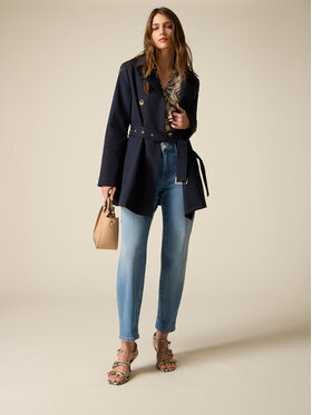 Oltre Oltre Jeans P452R108928N004 Turchese Boy Fit