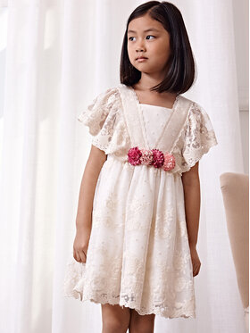 Abel & Lula Abel & Lula Vestito elegante 5043 Écru Regular Fit