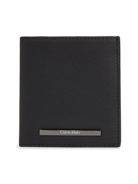 Calvin Klein Calvin Klein Portafoglio grande da uomo Modern Bar Trifold 6Cc W/Coin K50K511836 Nero