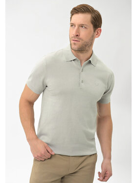 Volcano Volcano Polo O-MORO Szary Regular Fit