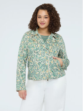 Fiorella Rubino Fiorella Rubino Giacca in similpelle R328T001302N0R2 Verde Regular Fit