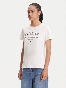 Guess Guess T-krekls V5YI03 I3Z14 Balts Regular Fit