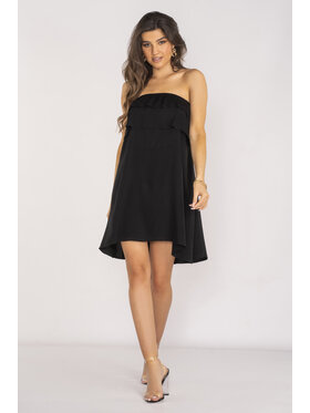 Awama Awama Sukienka letnia A658 Czarny Basic Fit
