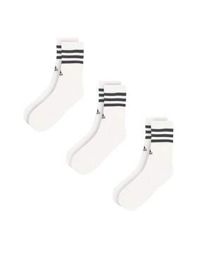 adidas adidas Дълги чорапи HT3458 3-PACK Бял