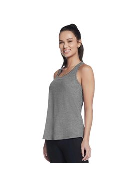 Skechers Skechers Tank top WTT185-CHA Szary Regular Fit