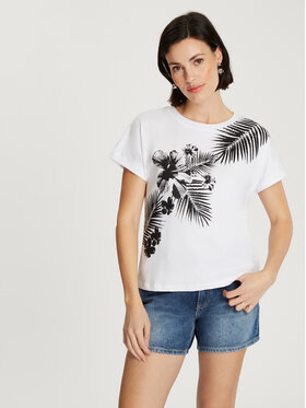 Cross Jeans Cross Jeans T-Shirt 56164-008 Biały Regular Fit