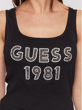 Guess Top Tank Top W3RP07 K1814 Črna Slim Fit