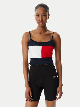 Tommy Hilfiger Tommy Hilfiger Top UW0UW06576 Granatowy
