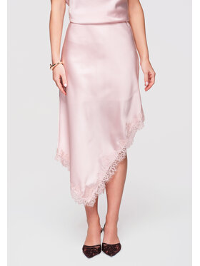 Ombre Ombre Spódnica midi OW-GL-E0003 Różowy A-Line Fit