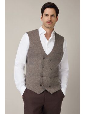 Lancerto Lancerto Kamizelka Treia KA131225000008 Beżowy Slim Fit