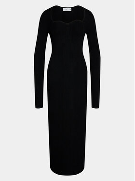 Remain Remain Úpletové šaty Dense 500545100 Černá Slim Fit