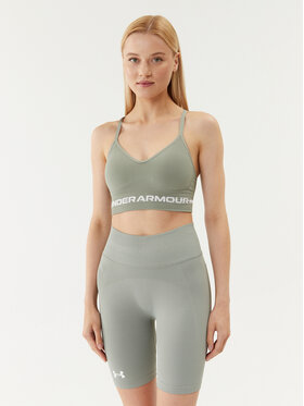 Under Armour Under Armour Špotni nedrček Ua Seamless Low Long Bra 1357719 Zelena Compression Fit