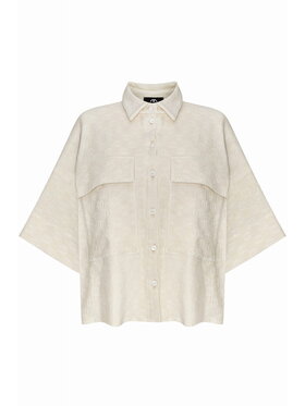 Magda Matyja Magda Matyja Koszula Mauritius Butter Top Beżowy Oversize