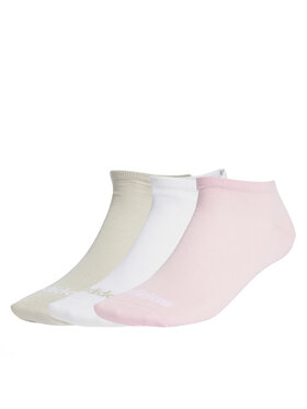 adidas adidas Sada 3 párů dámských vysokých ponožek T Lin Low 3P JG3699 Černá