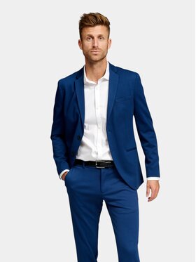 TeeShoppen TeeShoppen Marynarka 'Perform Collection' Niebieski Slim Fit