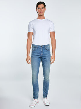 BIG STAR BIG STAR Jeansy DERIC HIGH WAIST Niebieski Skinny Fit