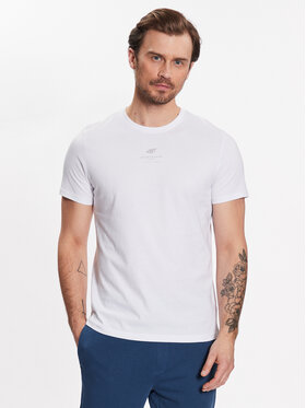 4F 4F T-Shirt 4FSS23TTSHM363 Weiß Regular Fit
