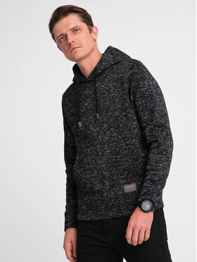 Ombre Ombre Mikina OM-SSNZ-0147 Šedá Classic Fit