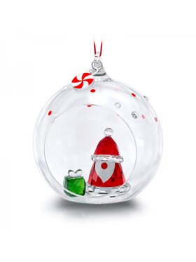 Swarovski Swarovski Ozdoba Bombka Świętego Mikołaja 5596382 Czerwony